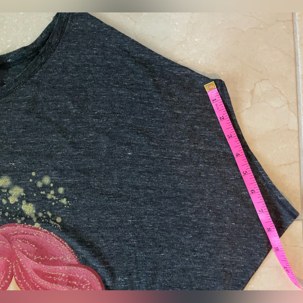 Disney Black/Graphite Sparkly Ariel Graphic Tee - Picture 6 of 11